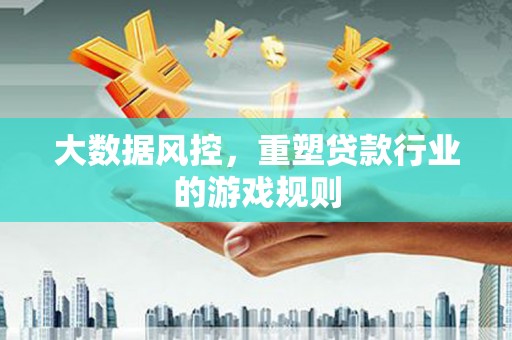 泉州大数据风控，重塑贷款行业的游戏规则