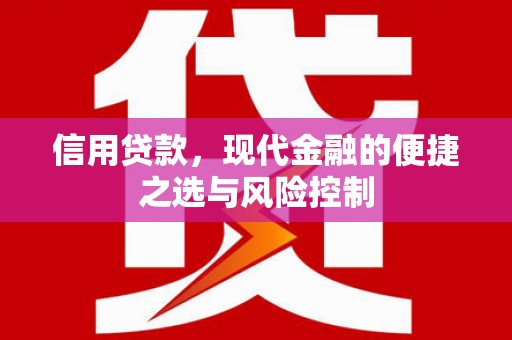 泉州信用贷款，现代金融的便捷之选与风险控制