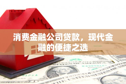 泉州消费金融公司贷款，现代金融的便捷之选