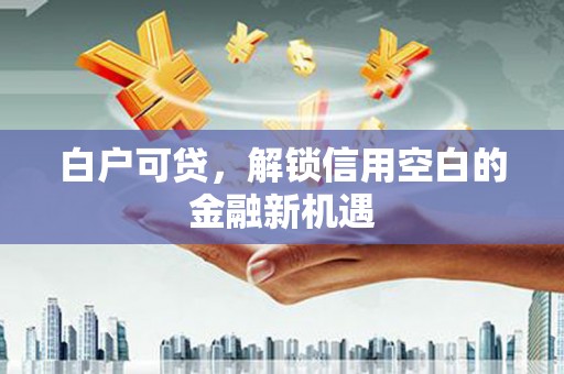 泉州白户可贷，解锁信用空白的金融新机遇