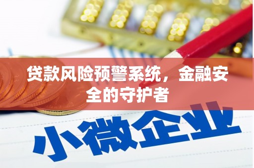 泉州贷款风险预警系统，金融安全的守护者