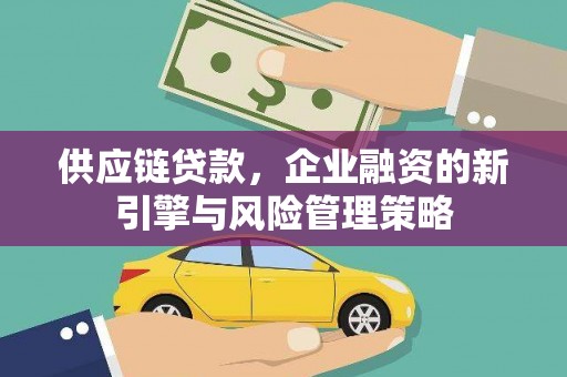 泉州供应链贷款，企业融资的新引擎与风险管理策略