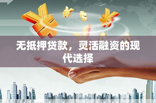泉州无抵押贷款，灵活融资的现代选择