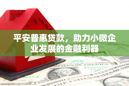 泉州平安普惠贷款，助力小微企业发展的金融利器