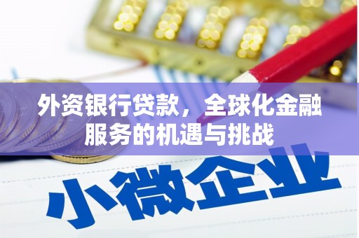 泉州外资银行贷款，全球化金融服务的机遇与挑战