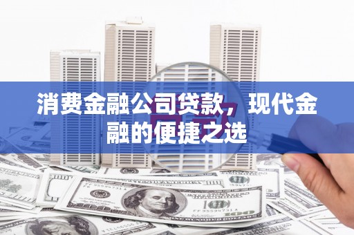 泉州消费金融公司贷款，现代金融的便捷之选